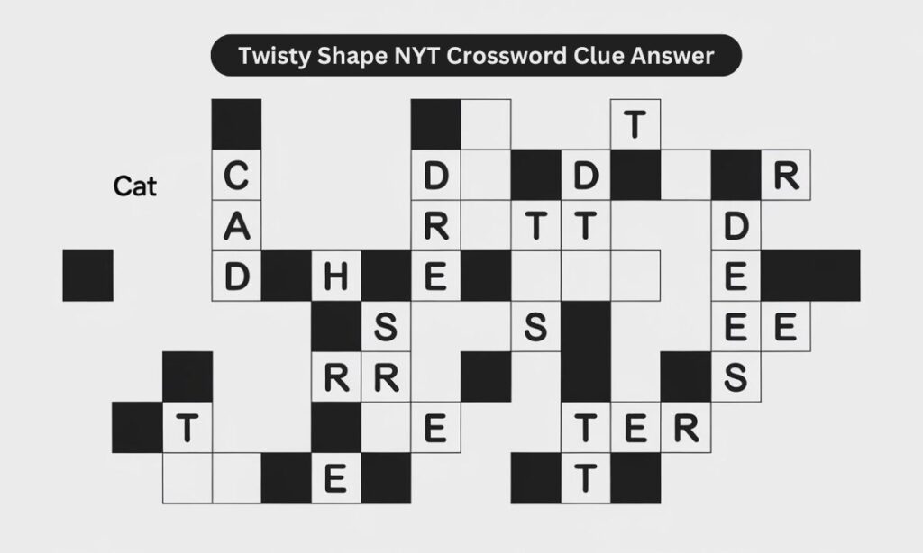 The Big Reveal Twisty Shape NYT Crossword Clue Answer