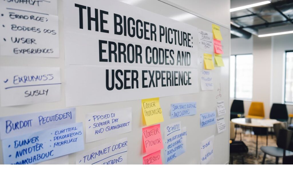 The Bigger Picture Error Codes and User Experience