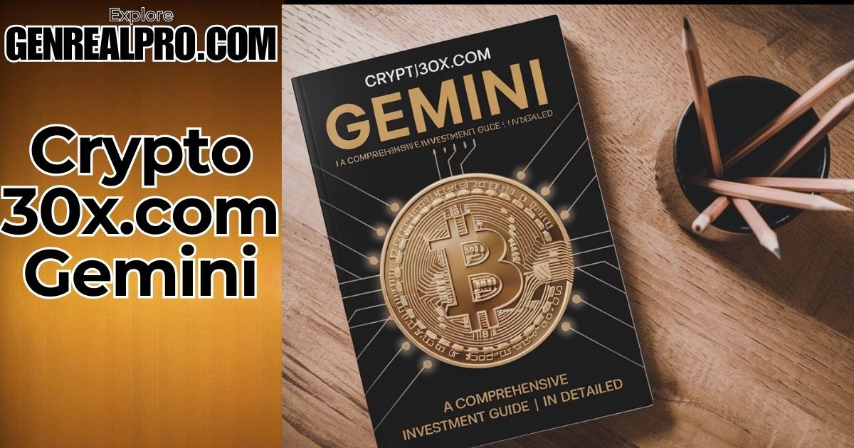 Crypto30x .com Gemini A Comprehensive Investment Guide In Detailed