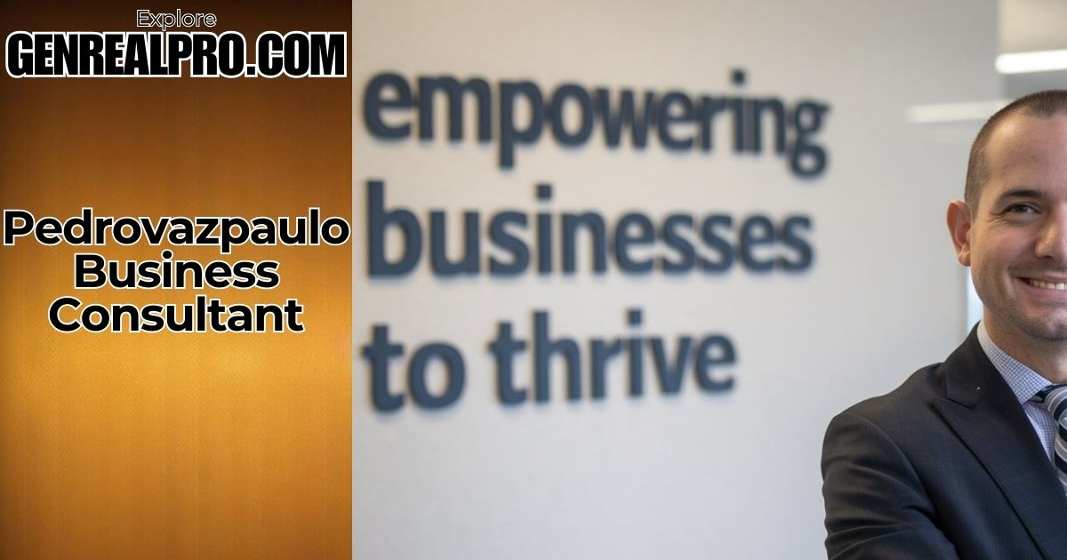 Pedrovazpaulo Business Consultant Empowering Businesses to Thrive in Detailed