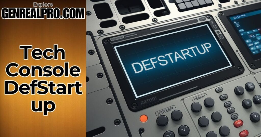 Tech Console DefStartup Empowering Gaming Innovation In Detailed 