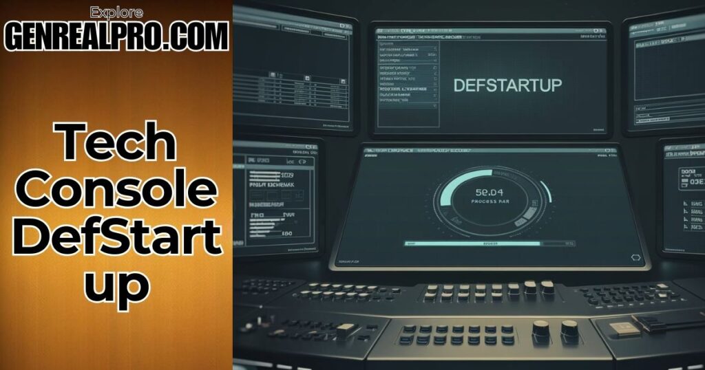 Tech Console DefStartup Empowering Gaming Innovation In Detailed 